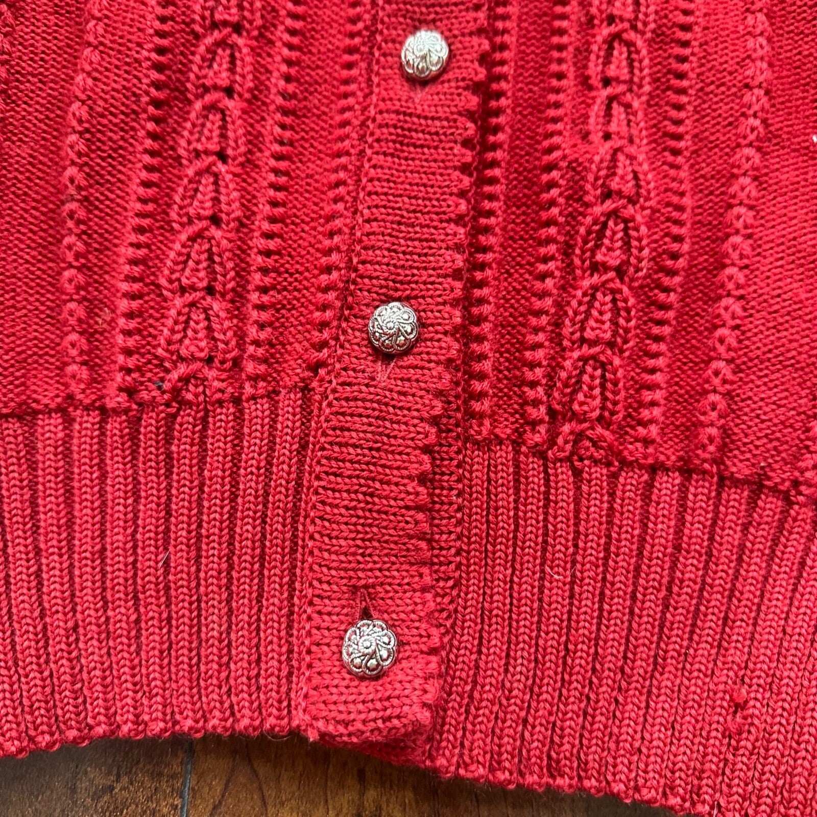 Vintage Hurni Austria Women's Cardigan Sweater 1960s Rockabilly Knit