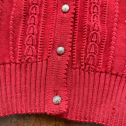 Vintage Hurni Austria Women's Cardigan Sweater 1960s Rockabilly Knit