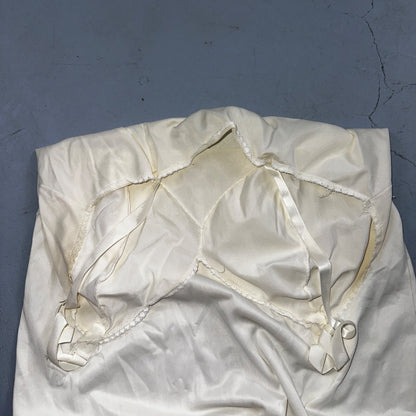 VTG Komar 1970s Lingerie Slip Dress Sleepwear Full Sweep Nightgown Lace 70s