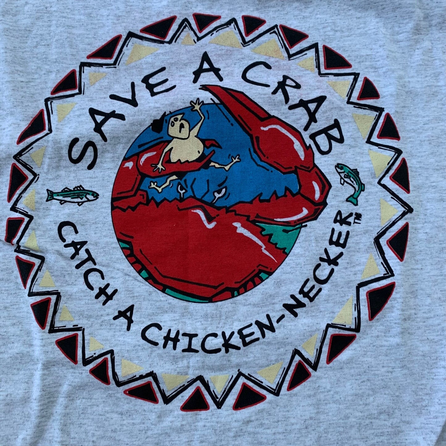 Save A Crab Vintage T Shirt Sea Food Ocean Maryland Rock Hill Promo Rap Cute