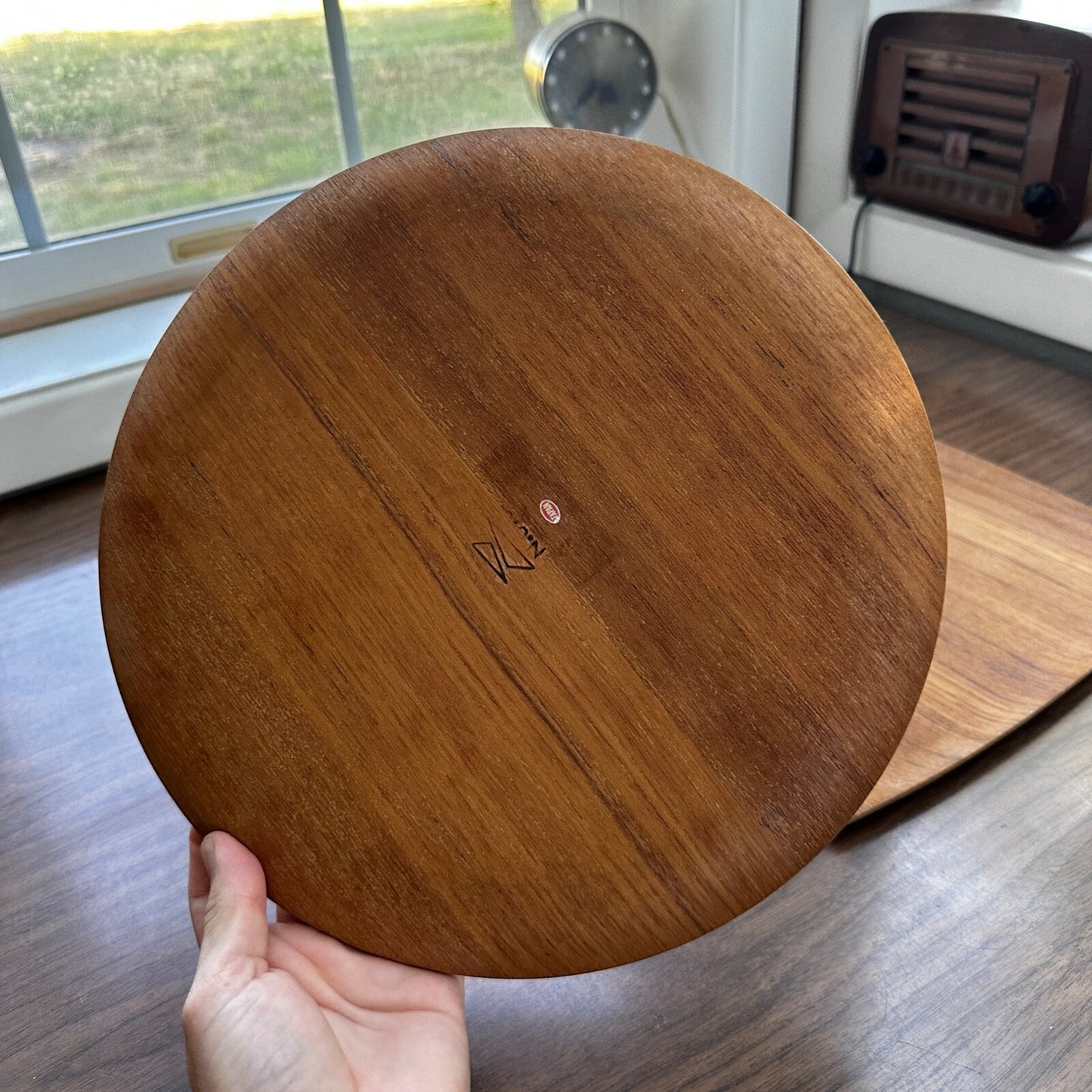Shigemichi Aomine Teak Tray Plate Japan MCM Eames Nelson Round And Square Lot 2