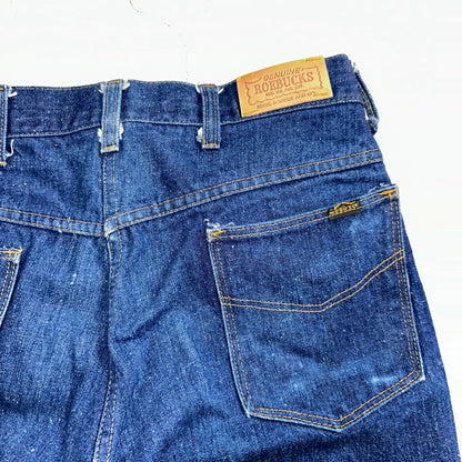 VTG 70s Sears Roebucks Jeans 34x30 Mens USA Rockabilly Dark Rockabilly Scovill