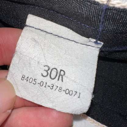 Vintage DPSC Air Force Pants Mens 30R Navy Blue Wool Blend Trouser 28x30 90s