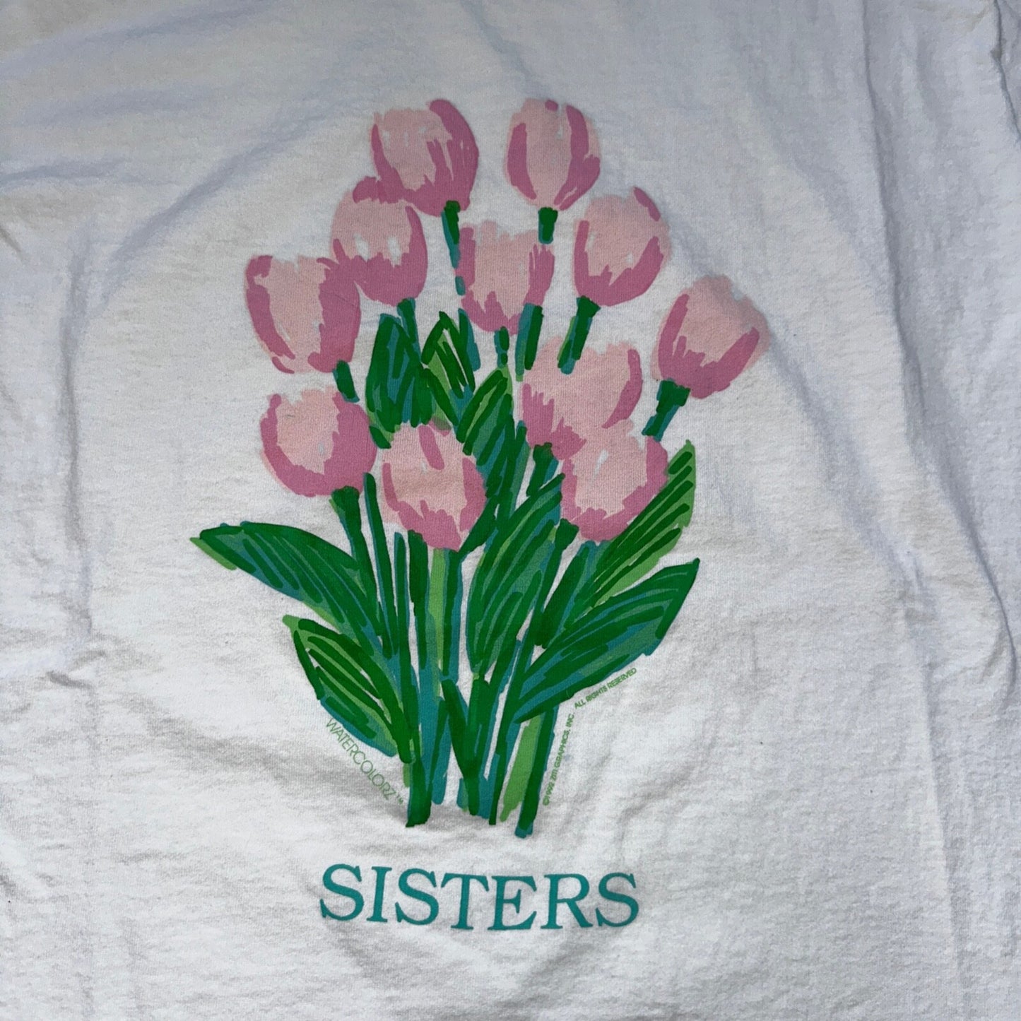 Sisters Oregon Flowers Vintage T Shirt 90s Single Stitch FOTL Love Family PDX