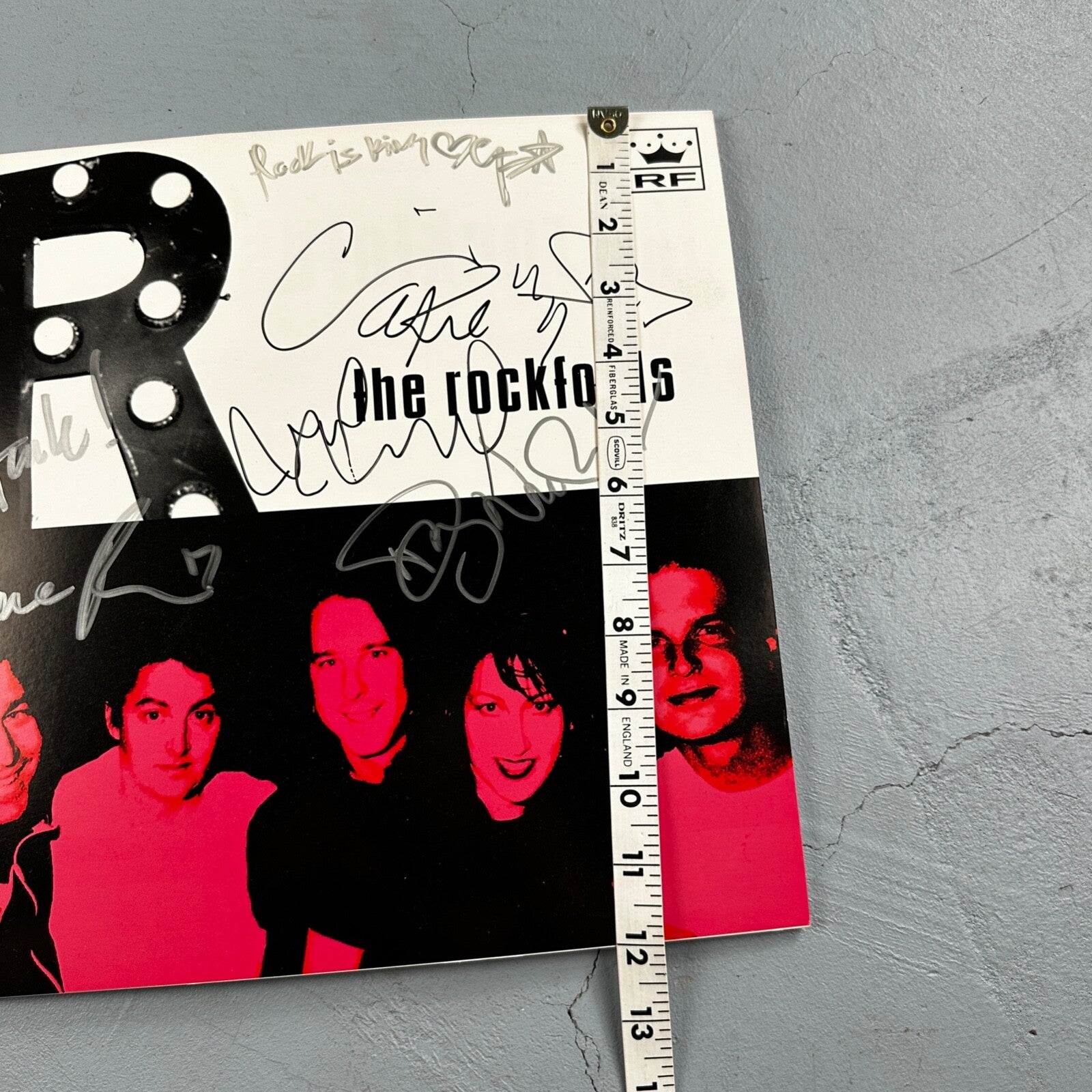 The Rockfords Band Signed Autograph Poster Board Rare Seattle Washington Rock