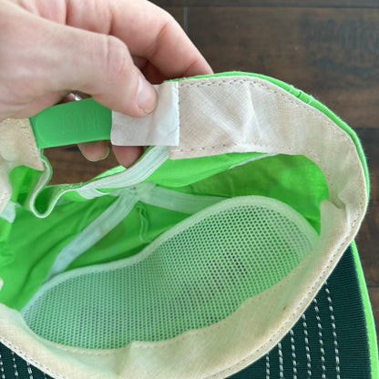 Vintage Motorcraft Racing Snapback Neon Green Hat Made in USA 80s 90s Cars Bikes