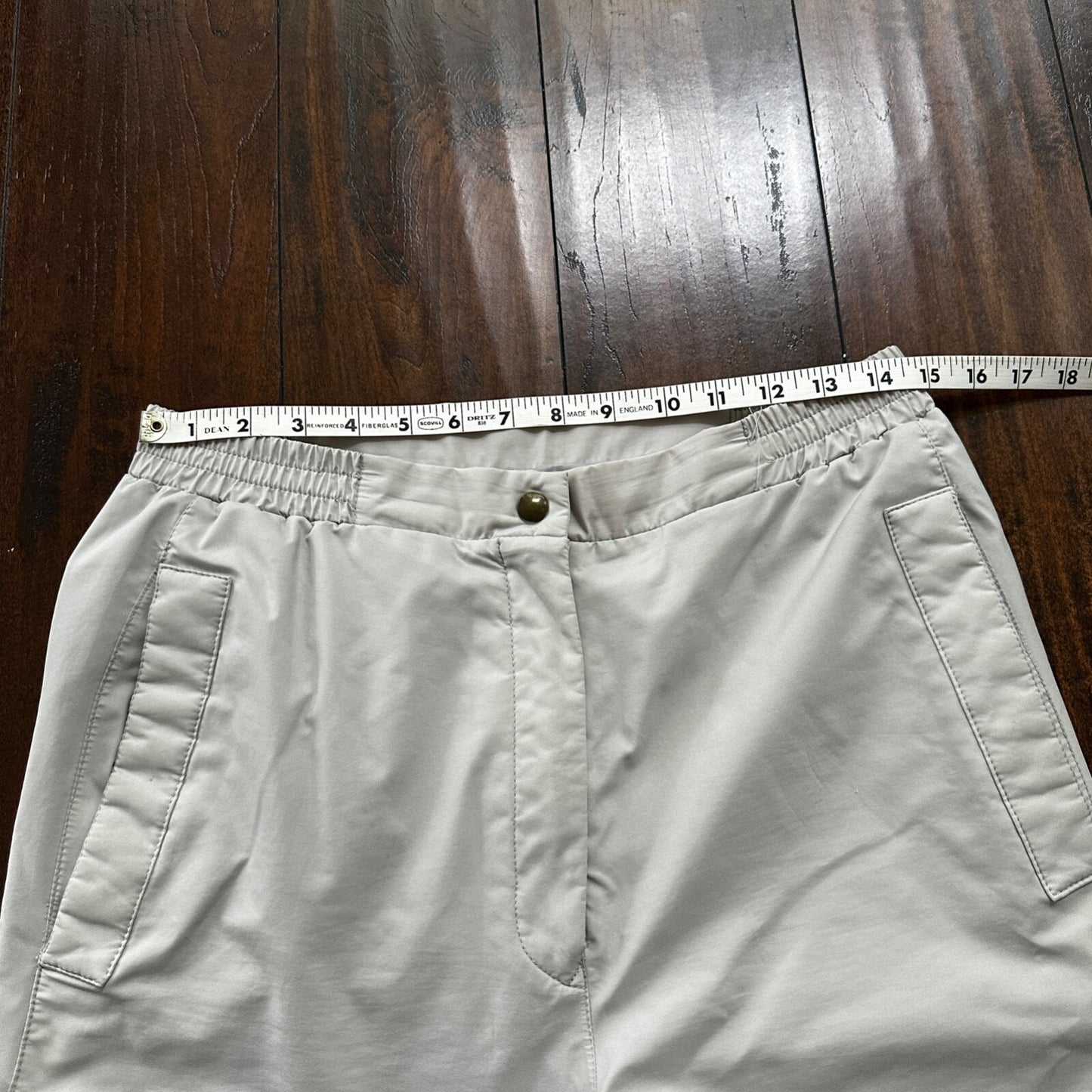 VTG GORETEX Jack Nicklaus Mens 10 Golf Pant Grey Fabric Zip Up Sports Outdoor