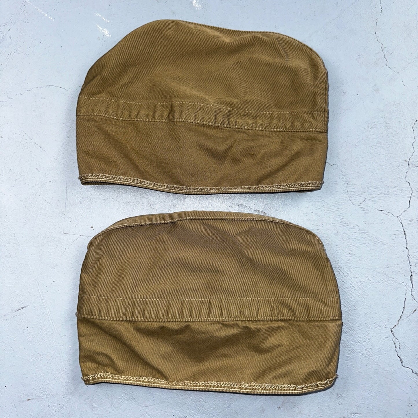 WWII US Navy V-5 Aviation Cadet Garrison Hat Lot of 2 WW2 Stencil