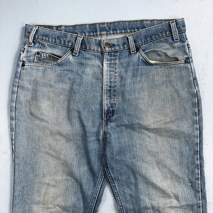 Levis 517 Vintage 80s USA Orange Tab Bootcut Flare Blue Jeans Talon Act 38x28