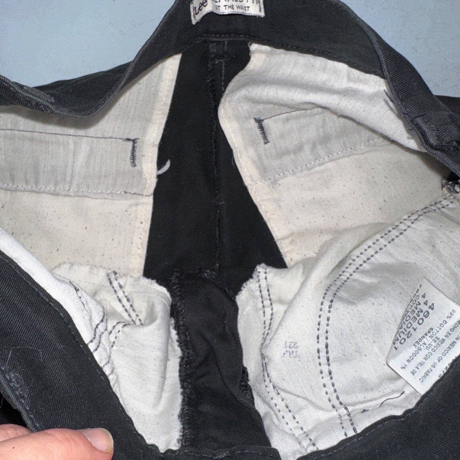 Lee Relaxed Fit Jeans Women's Size 4 Medium Black Straight Denim Y2K Work Wear