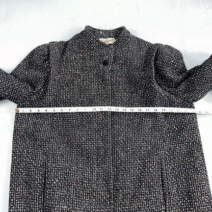 Sherwood of Ohio Jacket Pea Coat 1970s Cloak USA 70s Rockabilly Speckle Wool