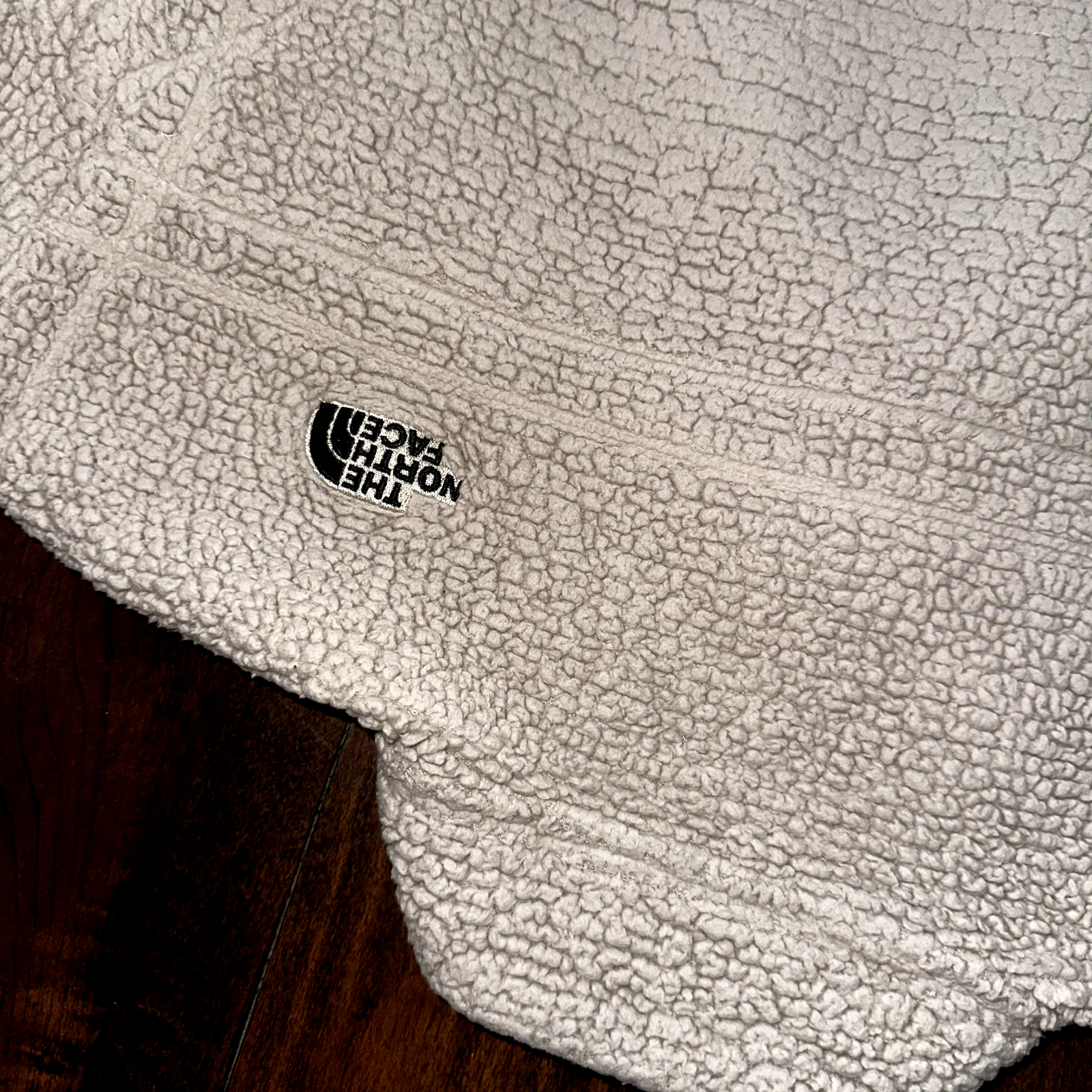 The North Face Jacket Osito Bomber Sherpa Fleece Zip Cozy Soft Coat Oatmeal