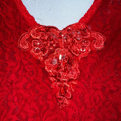 VTG Cinema Etoile 1970s Lingerie Slip Dress Sleepwear Full Sweep Nightgown Goth