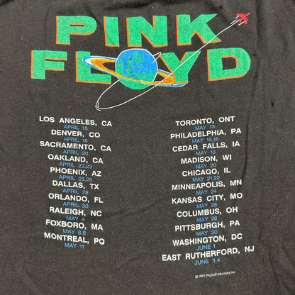 Vintage 1987 Pink Floyd Dark Side of the Moon USA T-Shirt Large Boxy 80s Rock