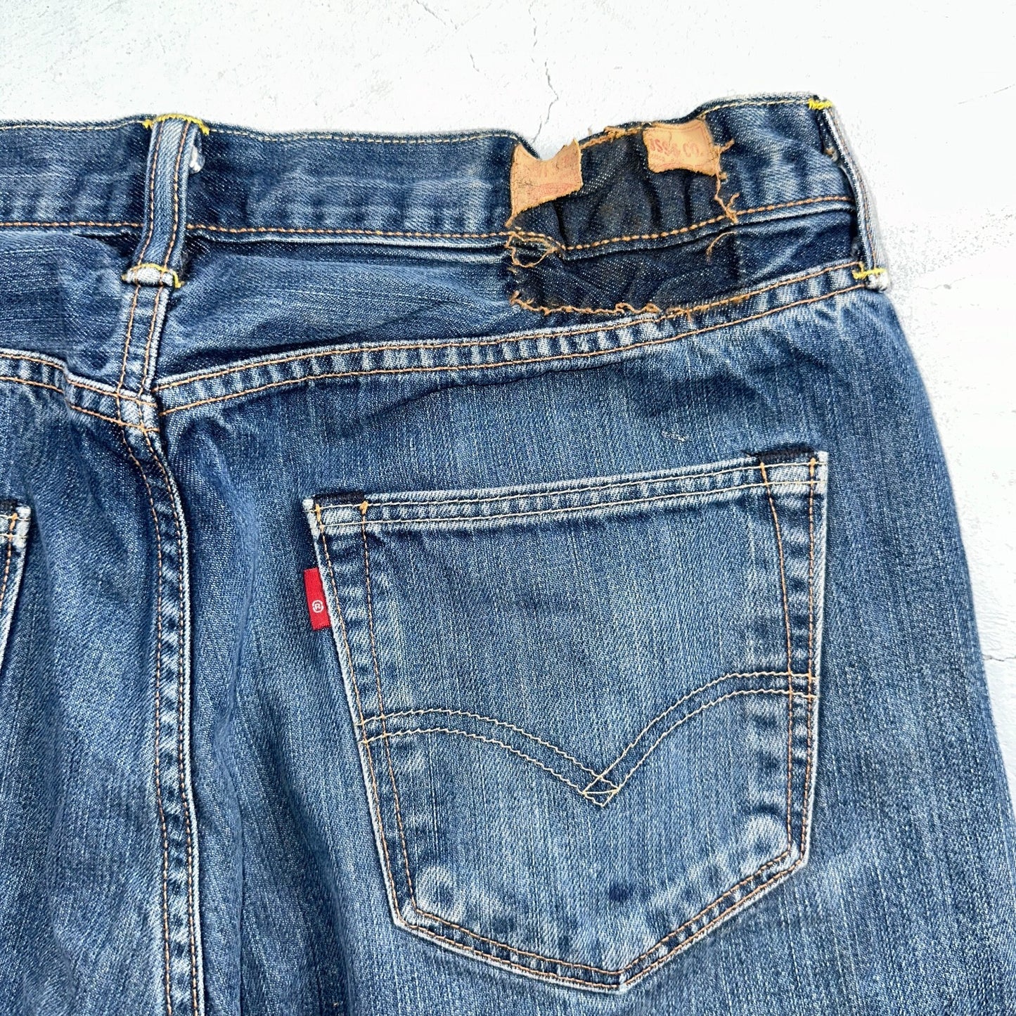 Levis 501 Y2K XX Straight Leg Jeans Blue VTG Med Wash 34x32 Act 32x30