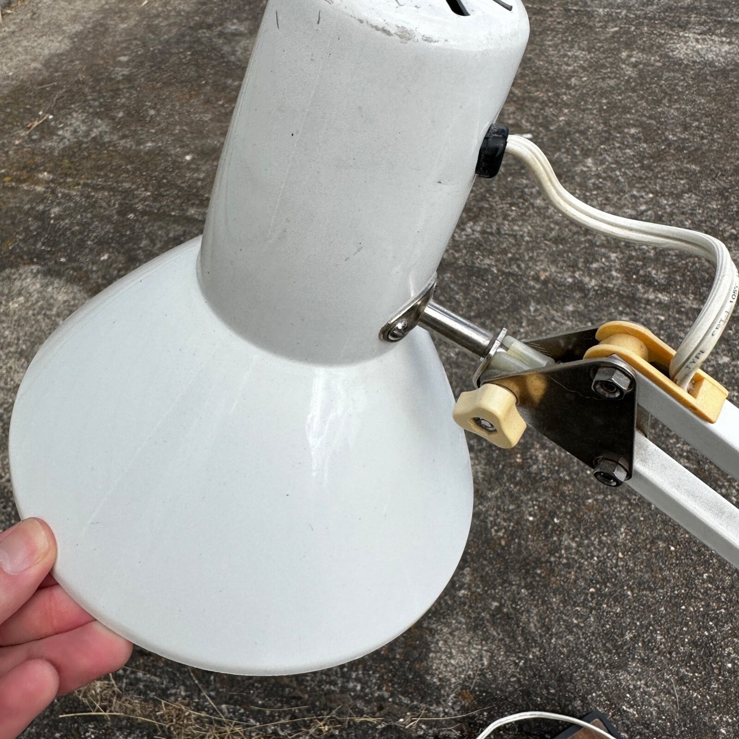 Vintage Industrial Lamp Articulating Workbench Light MCM Mid Century Style