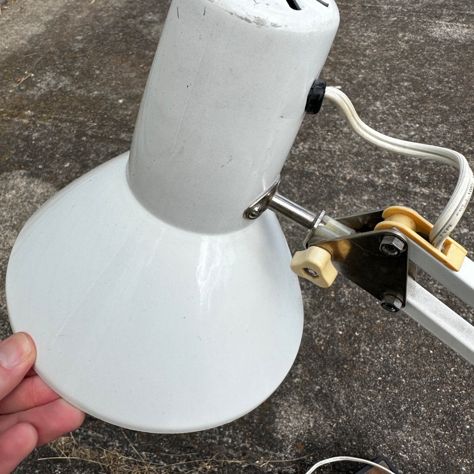 Vintage Industrial Lamp Articulating Workbench Light MCM Mid Century Style