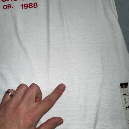 Poker Run Newport Oregon VTG T Shirt 1988 80s Cars Ace Diamond Gamble Cars Cool