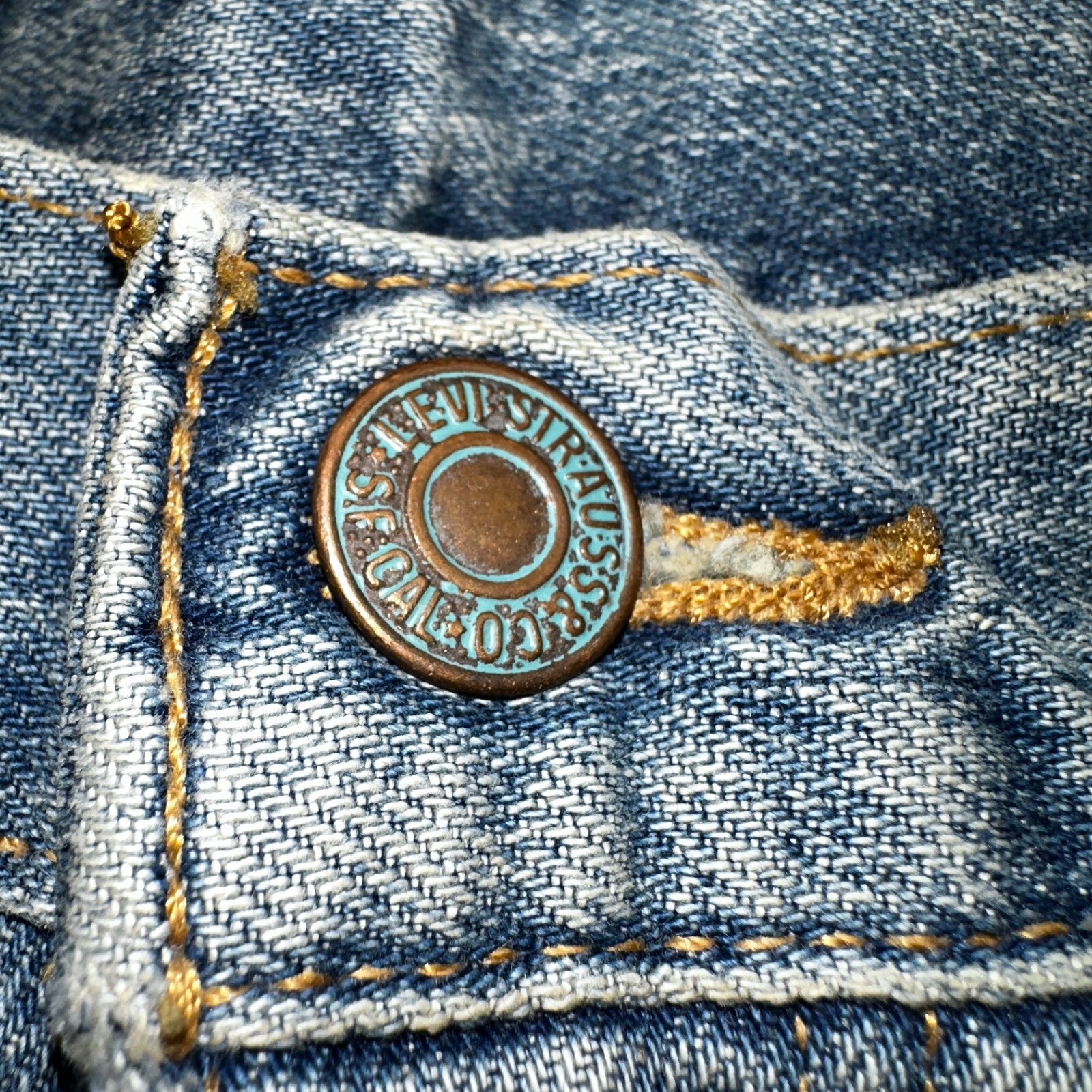 Levis 505 Vintage 90s USA XX Jeans Blue 501 Thrashed Med Wash 36x36 Act 36x30