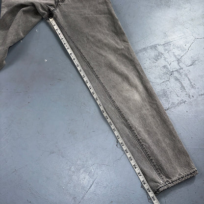 Levis 501 Vintage 90s USA XX Straight Leg Jeans Black Faded Grey Wash Act 25x30