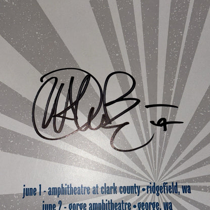 John Mayer Autographed 2007 Summer Tour Poster Signed Continuum Music 14×22