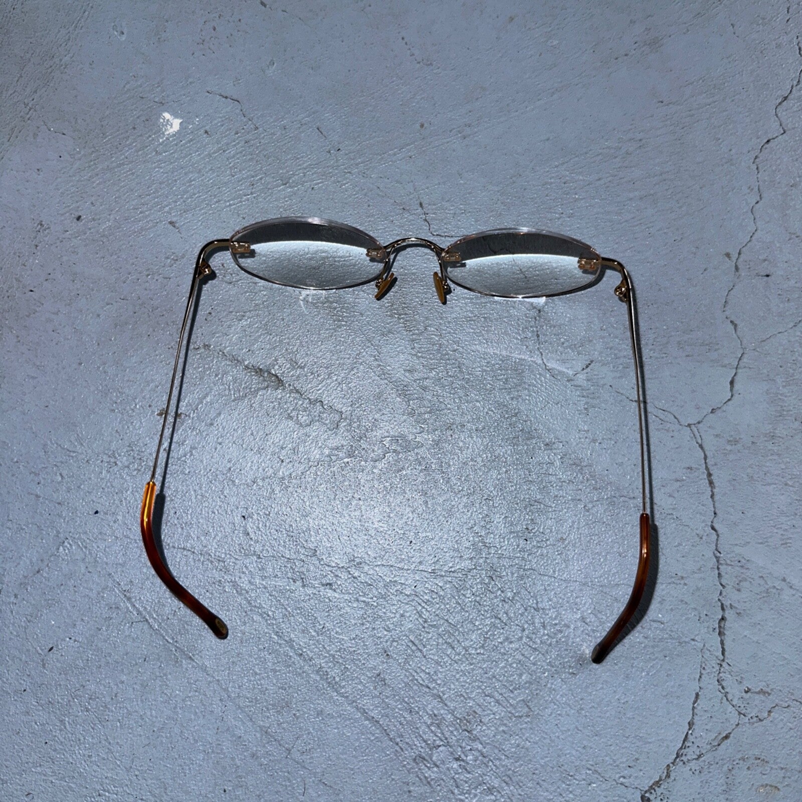 Safilo Design SD 3100 RX500 Eyeglasses Frames Rimless Titanium Gold 00-17-135