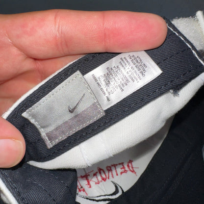 Vintage 2002 Nike Detroit Lake Fishing Derby Hat NWT White Cap Swoosh RARE USA