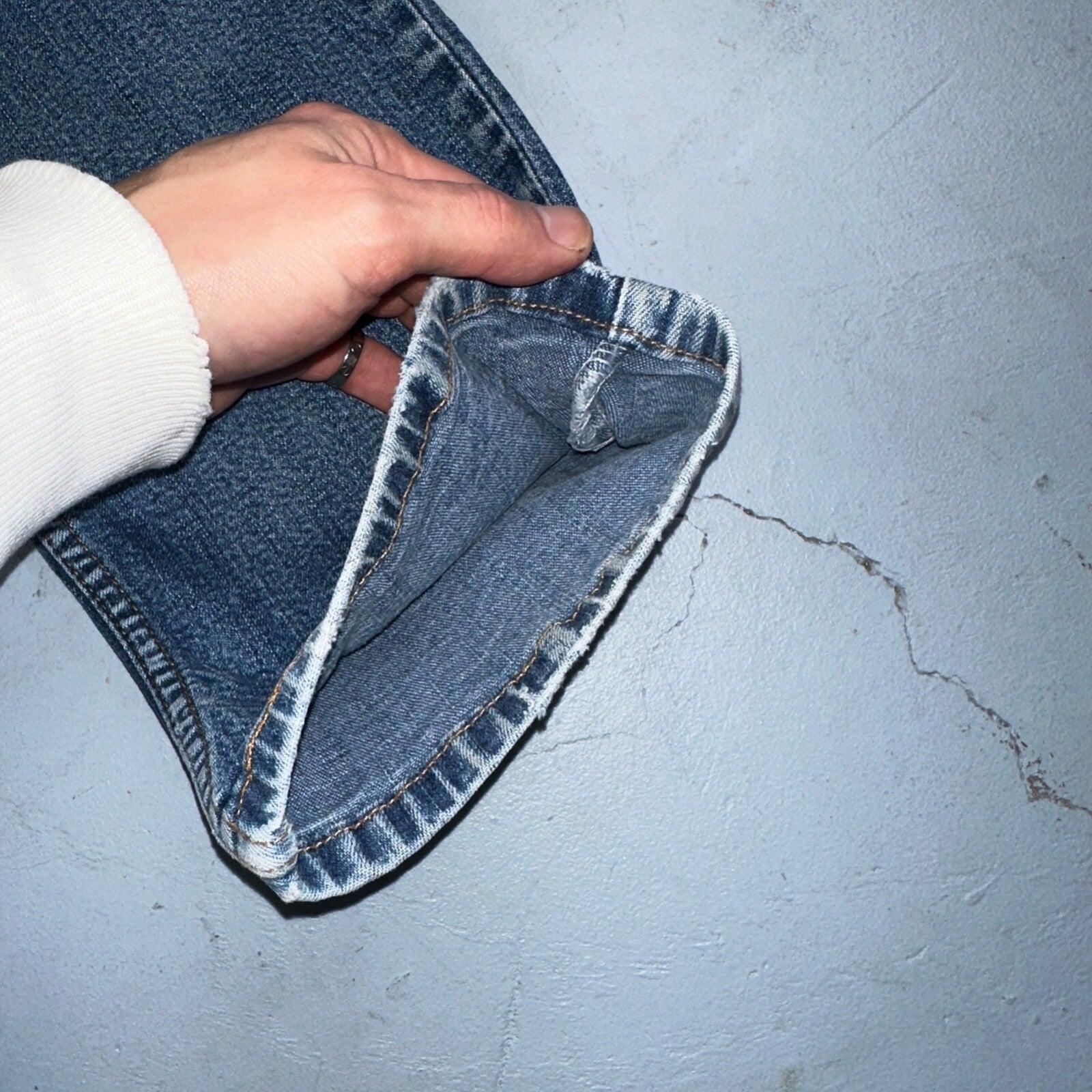 Vintage Levis 505 Straight Leg Jeans Womens 10 S Mis Blue USA 90s Y2K 29x28