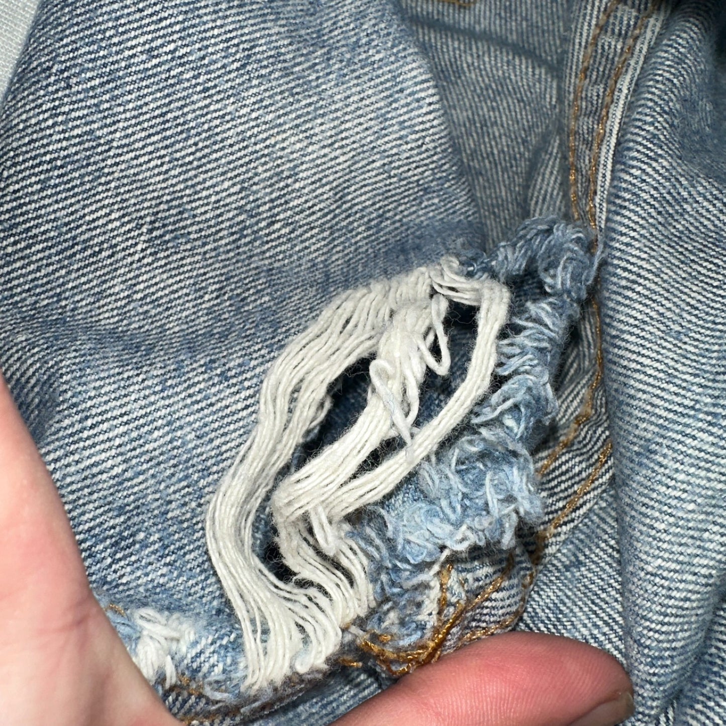 Levis 517 Vintage 70s SS USA Red Tab Bootcut Flare Blue Jeans Talon Act 29x32