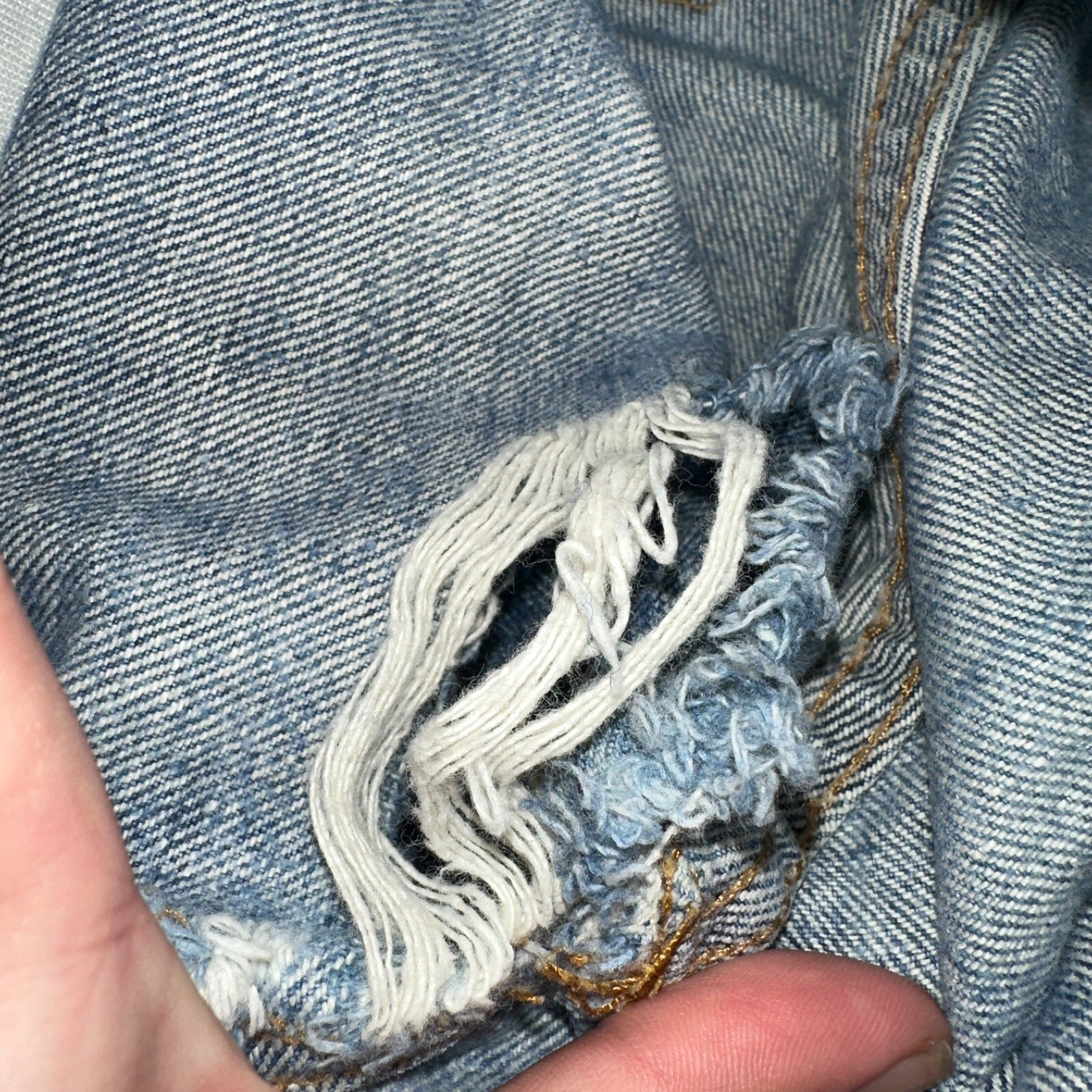 Levis 517 Vintage 70s SS USA Red Tab Bootcut Flare Blue Jeans Talon Act 29x32