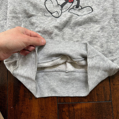 Vintage Mickey Inc Kids Grey Crewneck Sweatshirt Disney Mickey Mouse Size XL