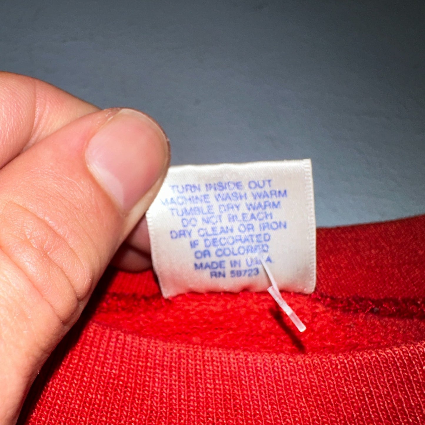 Vintage Trench Sweatshirt San Francisco 49ers Red Long Sleeve M Crewneck 80s