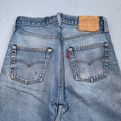 Levis 501 Vintage 80s Redline Selvedge USA XX Jeans Light Wash Act 28x30