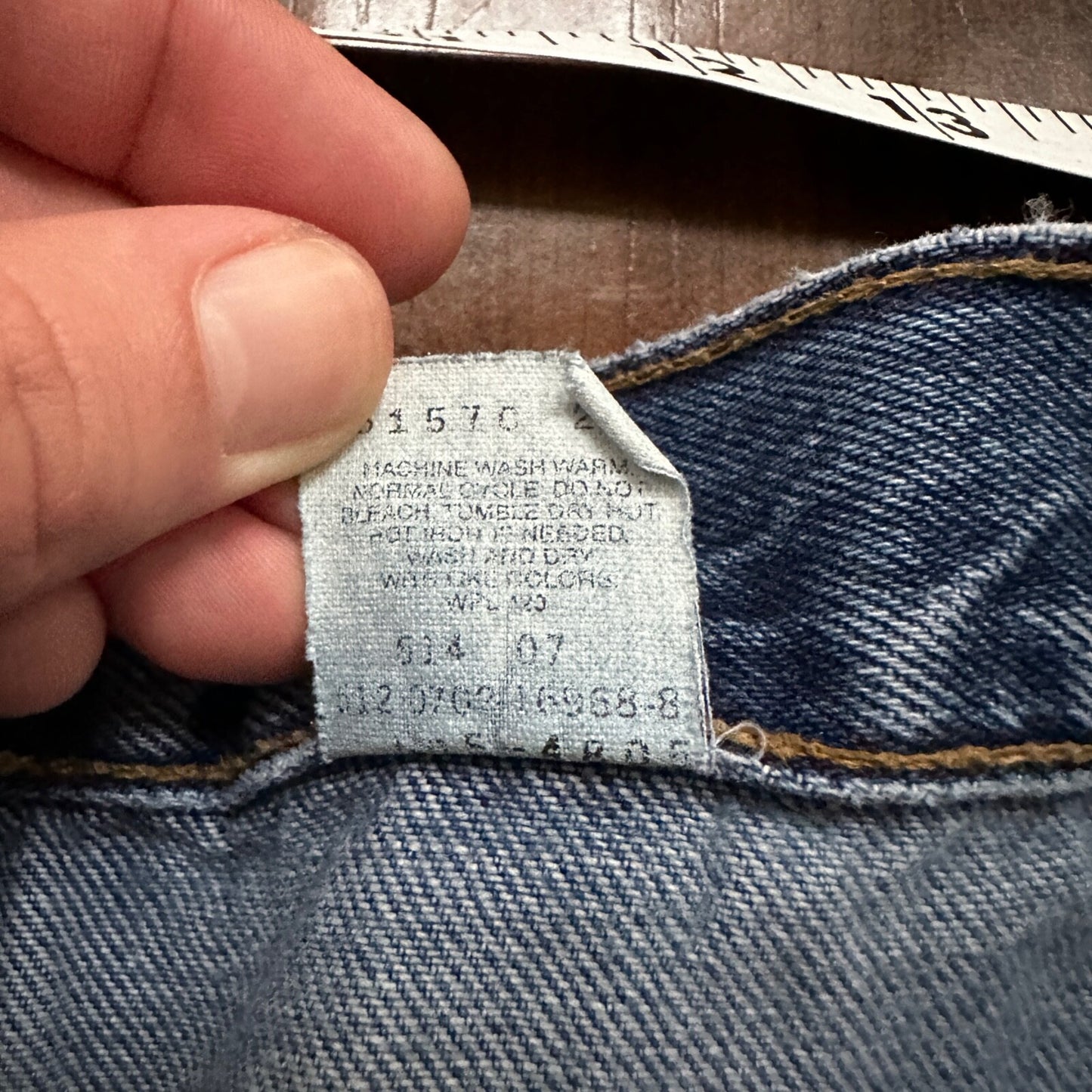 Levis 505 Vintage 90s Straight Leg XX USA Jeans 40x30 Med Wash Act 36x29