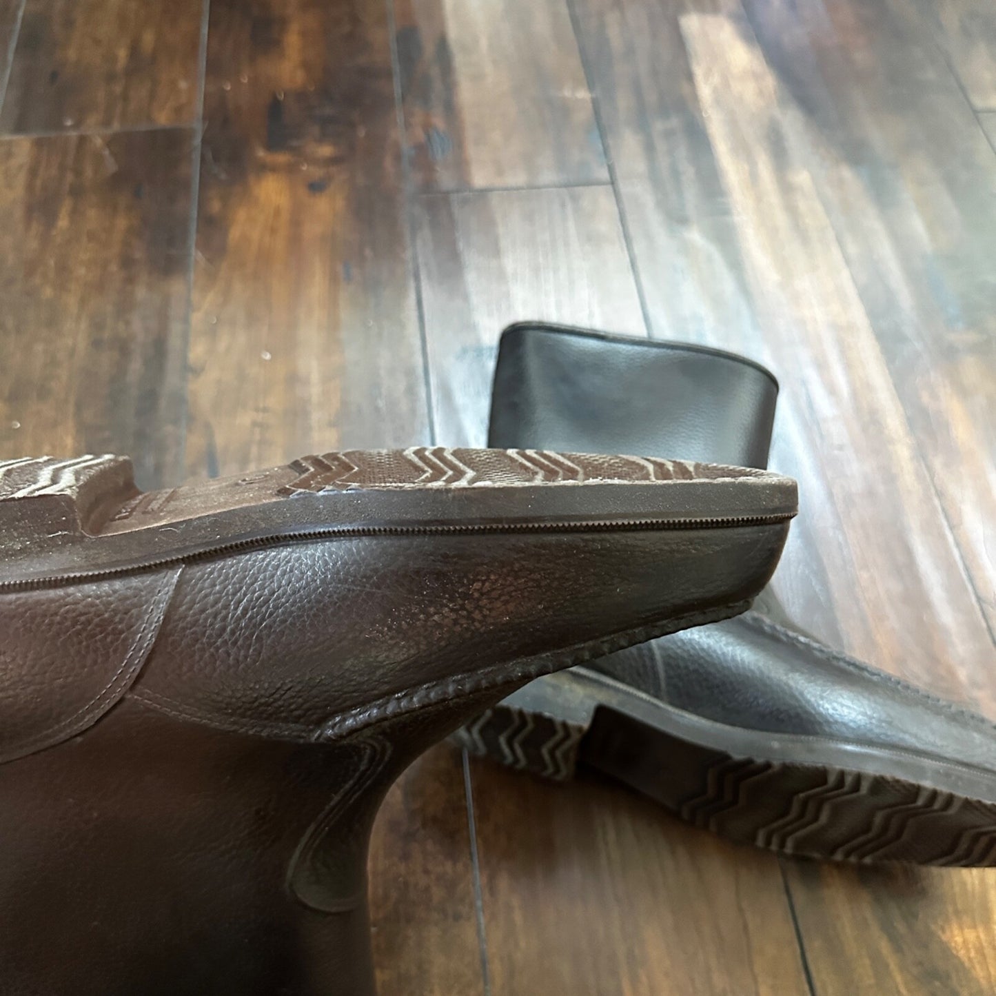 VTG Work Boots Men's 8 Brown Leather Waterproof Insulated USA Made Warm 80s