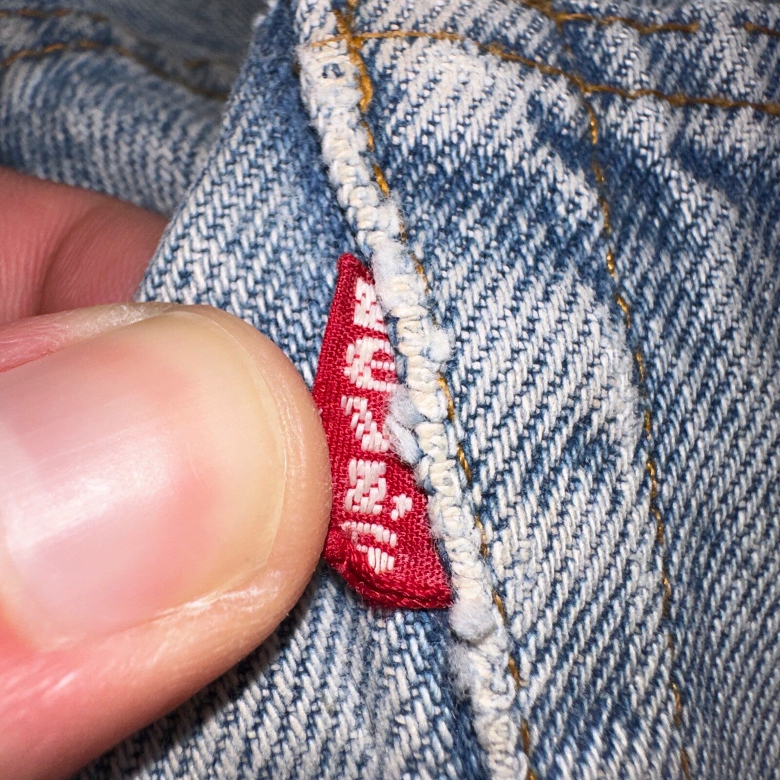 Levis 501 Vintage 80s USA XX Straight Leg Jeans Blue Light Wash 38x33 Act 34x29