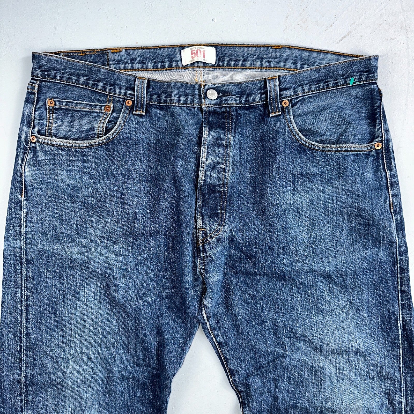 Levis 501 Vintage Y2K XX Straight Leg Jeans Blue Med Wash 40x32 Act 40x31
