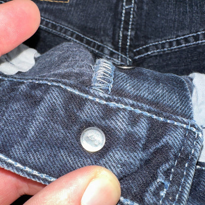 Levis 501 Vintage 90s Mexico Straight Leg Jeans 29x32 Y2K Dark Wash Act 28x31