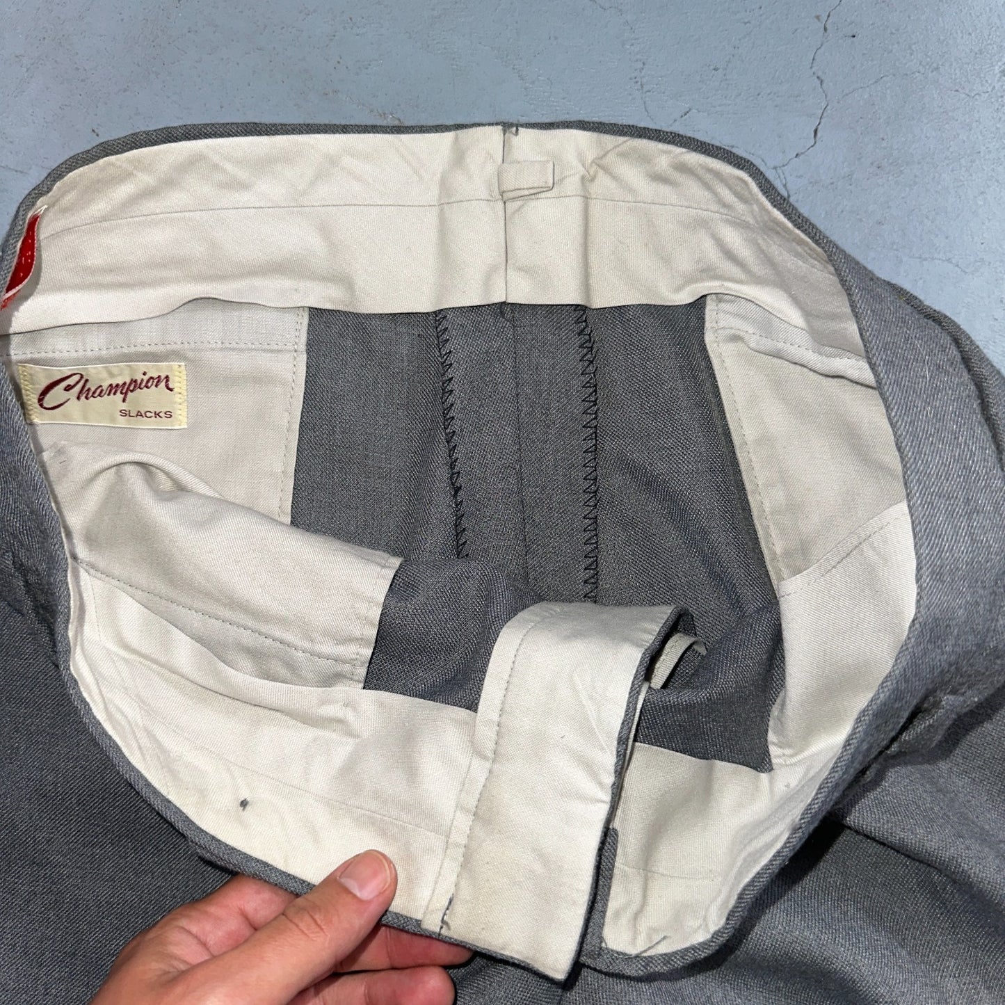 VTG 1960s Champion Pleated Trousers Dress Slacks Pants Size 34x32 MCM Rockabilly