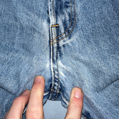 Levis 501 Vintage 90s Mexico Straight Leg Jeans 40x32 Y2K Light Wash Act 36x30