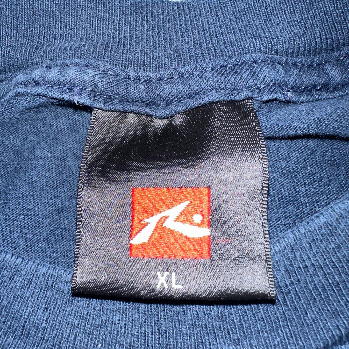 Rusty Surf Shirt 90s Y2K Skate Grunge Navy Blue Hibiscus Vintage Hawaii Sz XL