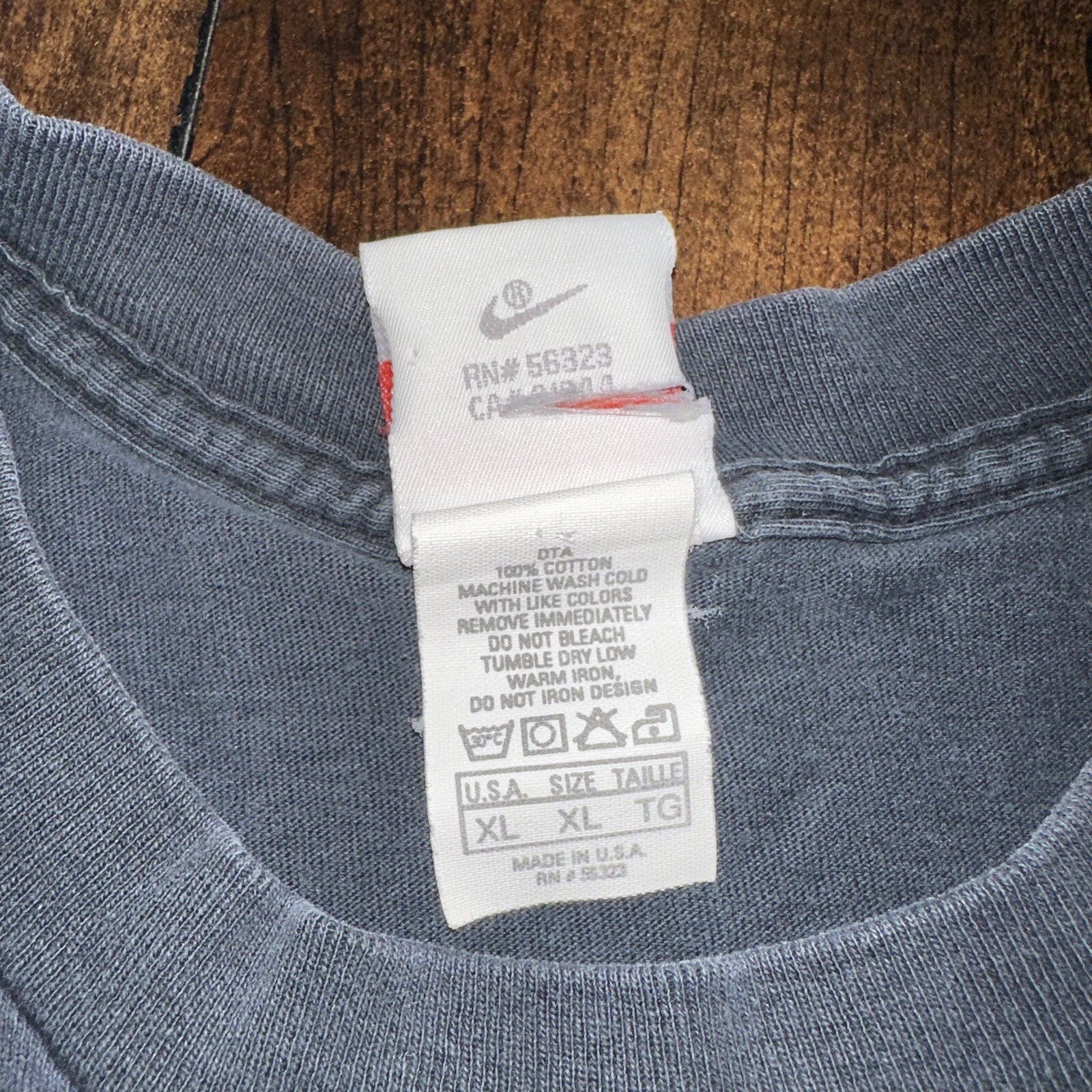 Nike Vintage T Shirt Mens XL AIR CHECK Rap Jordan Music Flight Track Sneakers