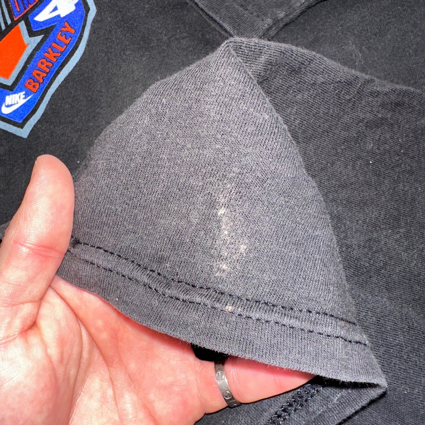 Nike Barkley 90s VTG T Shirt Basketball Gray Tag Single Stitch Phoenix Force 2XL