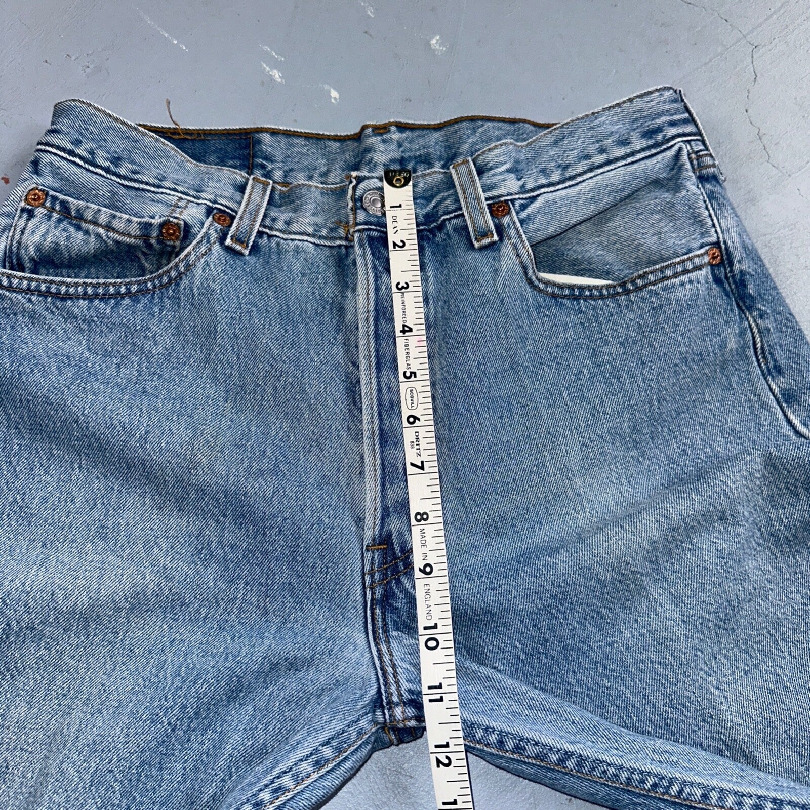 Levis 501 Vintage 90s USA XX Straight Leg Jeans Blue Light Wash 33x34 Act 30x33