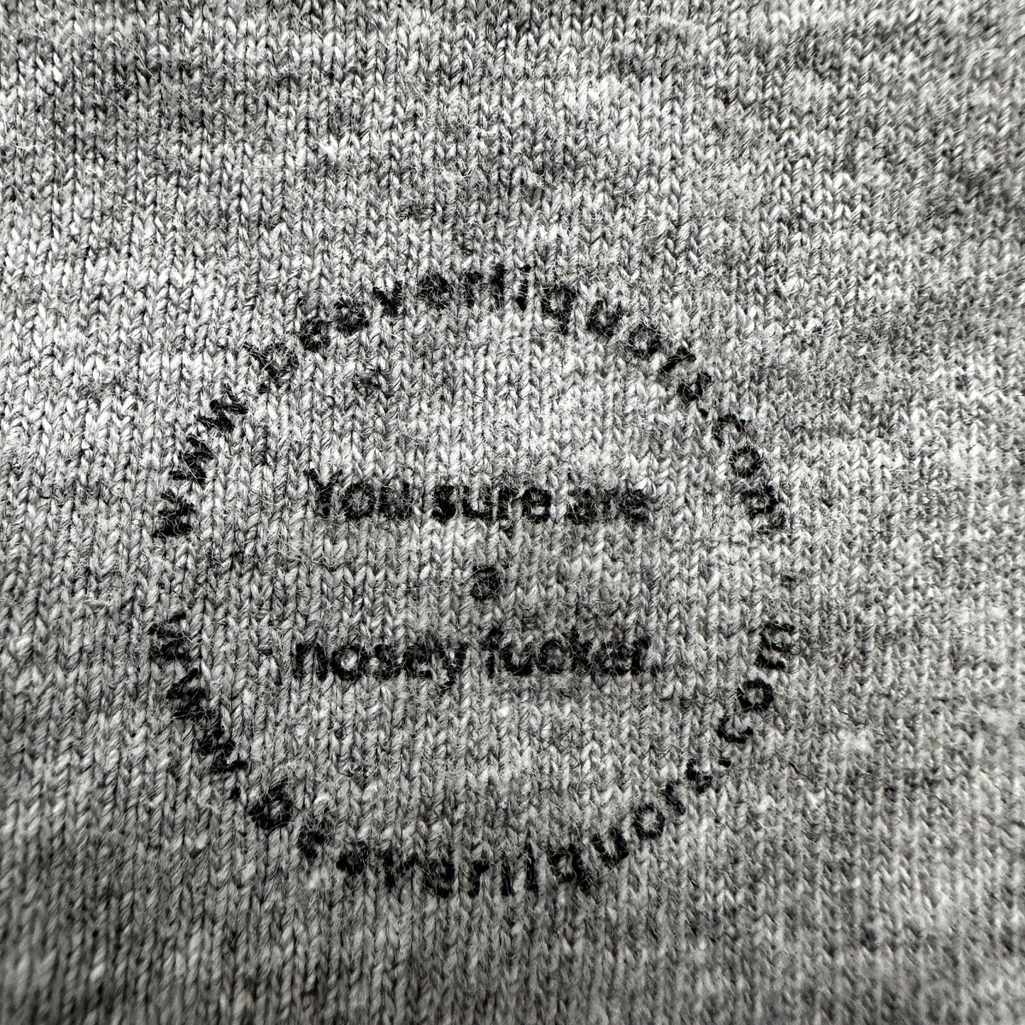 Vintage Nosey F*cker Funny Humor Adult Skateboard Y2K Rap Tee Small T Shirt Text