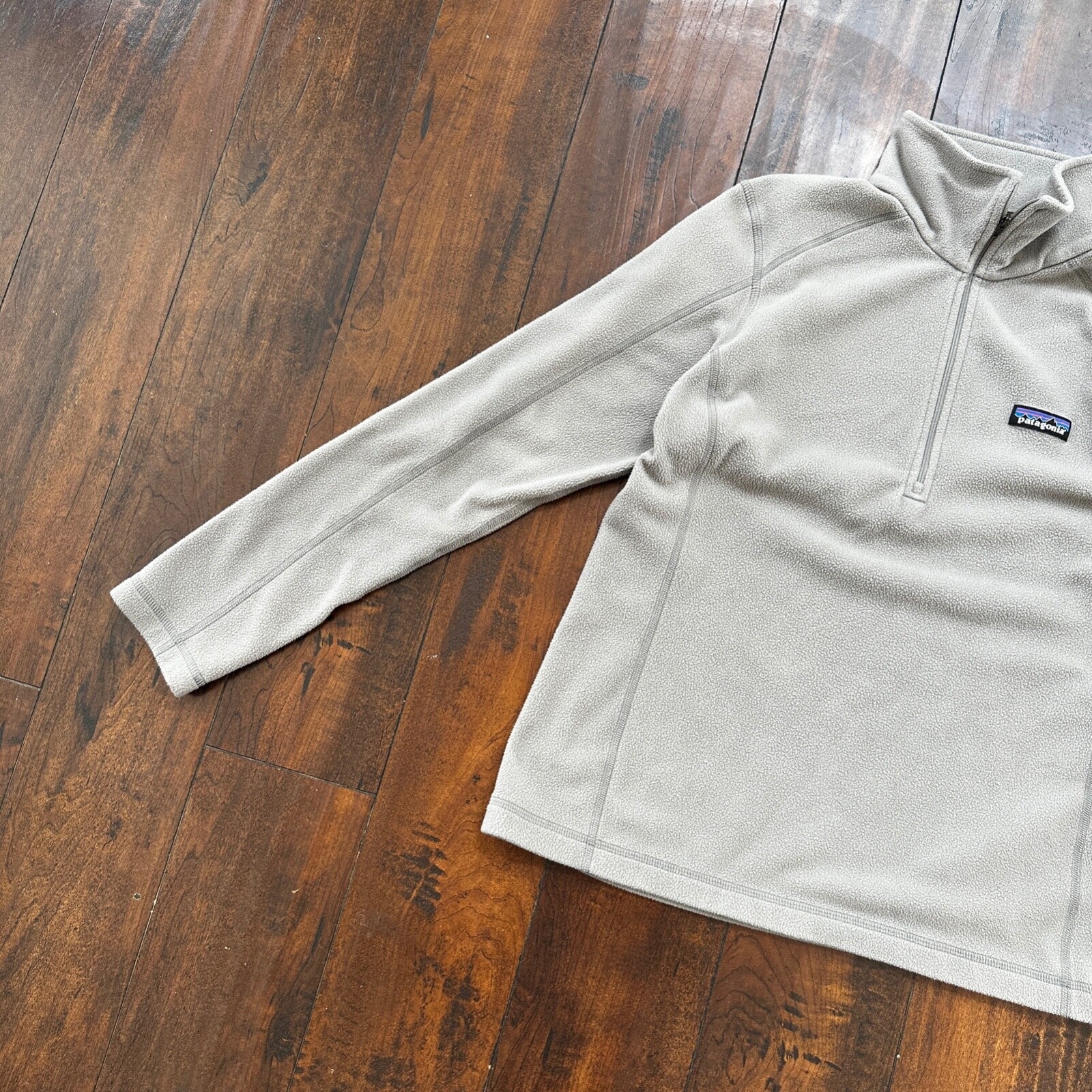 Patagonia Women’s Size M Sweater Fleece Pullover Jacket 1/4 Zip Gray