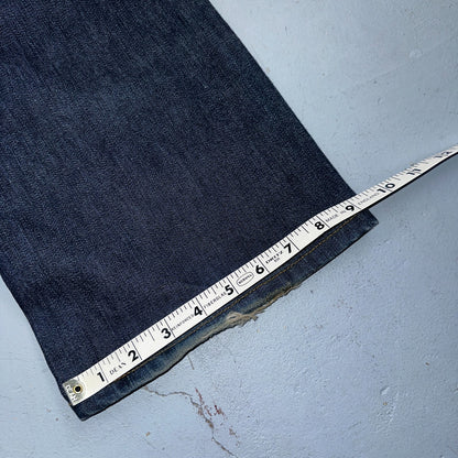 True Religion VTG Billy Big T Blue Jeans Bootcut Y2K Made USA Sz 30 (32x30)