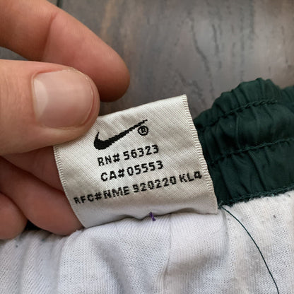 Vintage Nike Warm Up Track Soccer Pants Basic XL Green 90s Essential 80s Jogger