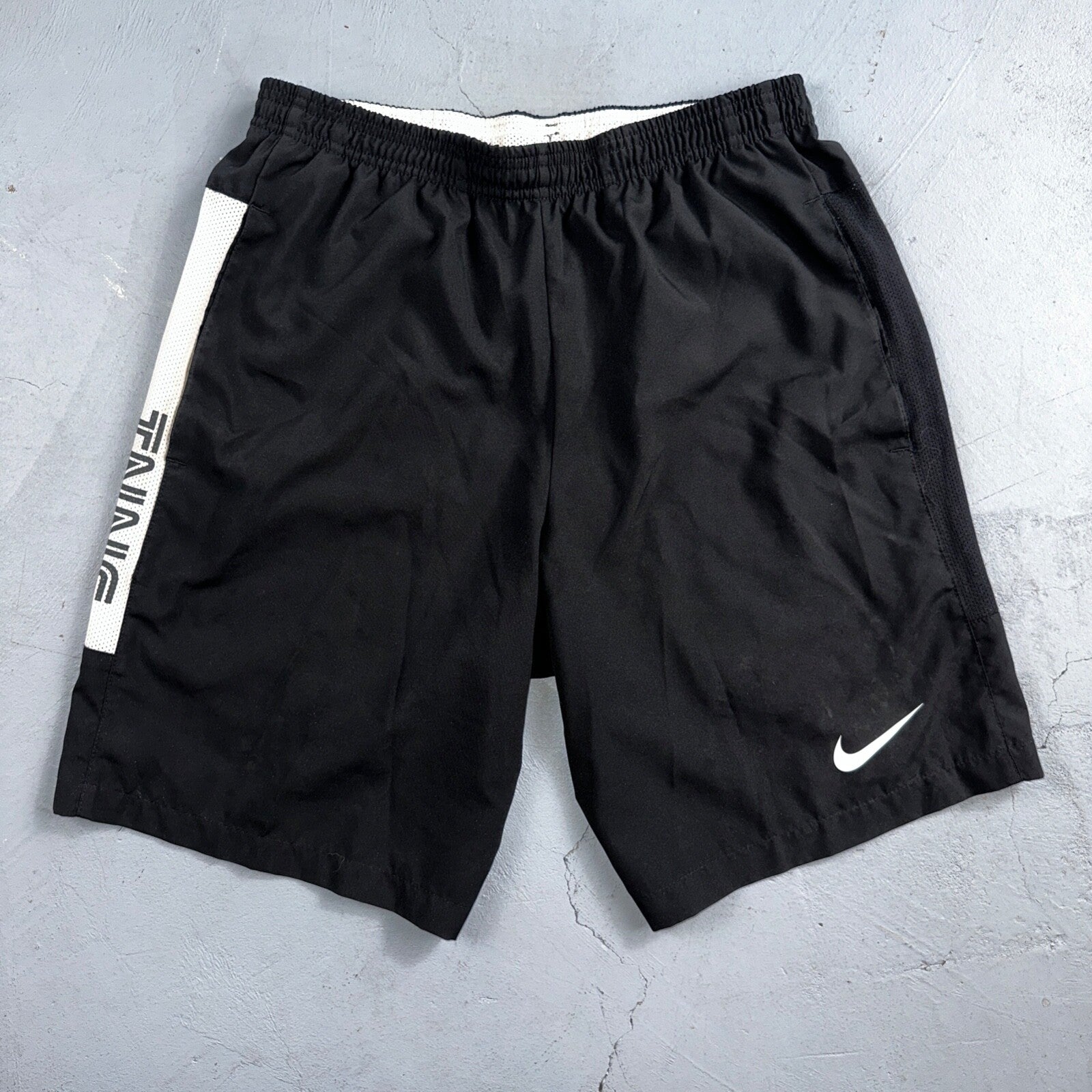 Nike Mens Athletic Gym TNNS Muscle Shorts Dri Fit Black Gym Sports Small