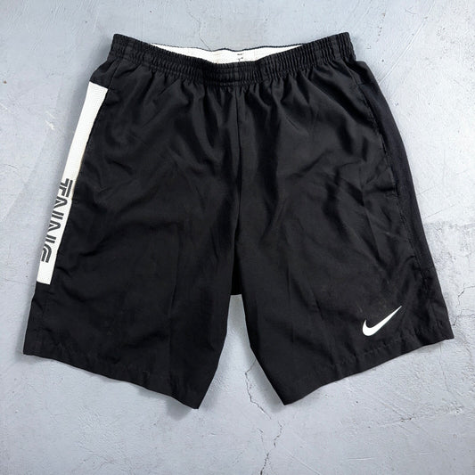 Nike Mens Athletic Gym TNNS Muscle Shorts Dri Fit Black Gym Sports Small